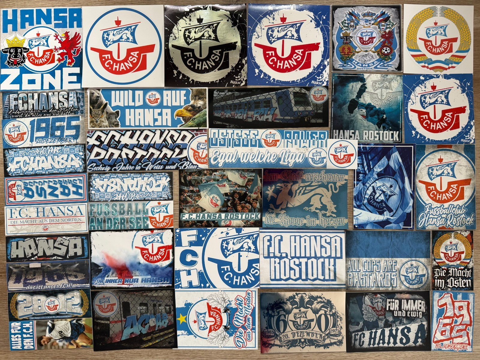 80 different stickers of recent years FC Hansa Rostock 80 different stickers of recent years FC Hansa Rostock