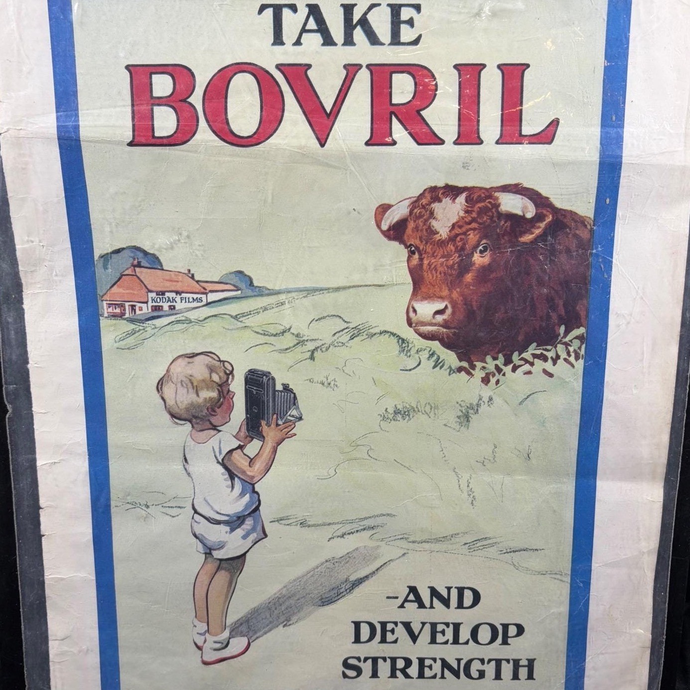 1930 Bovril & Black White Whisky Vintage Double Sided Magazine Ad Ephemera