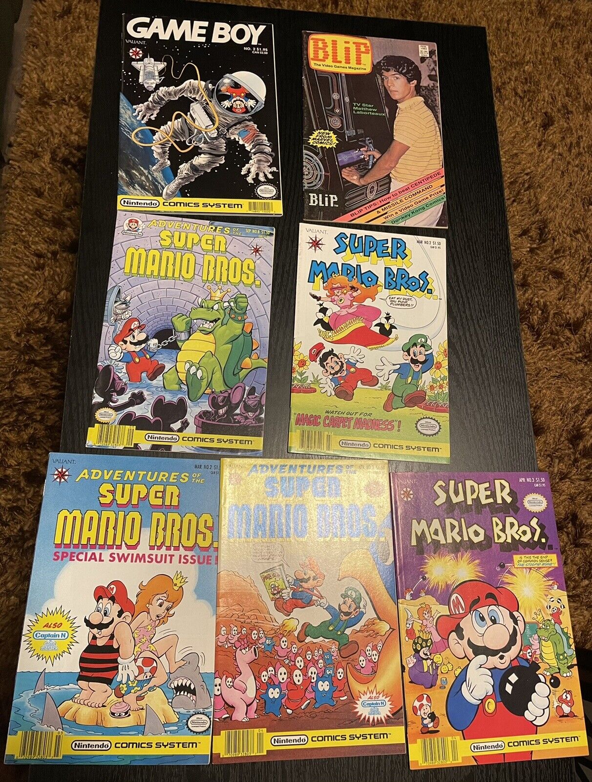 Blip, Gameboy & Super Mario Bros comic lot 1st appearance of Mario & Donkey Kong
