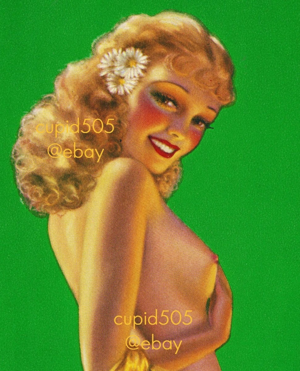 RISQUE VINTAGE BILLY DEVORSS PINUP GIRL CALENDAR ART PRINT POSTER WW2 SEE PHOTOS RISQUE VINTAGE BILLY DEVORSS PINUP GIRL CALENDAR ART PRINT POSTER WW2 SEE PHOTOS