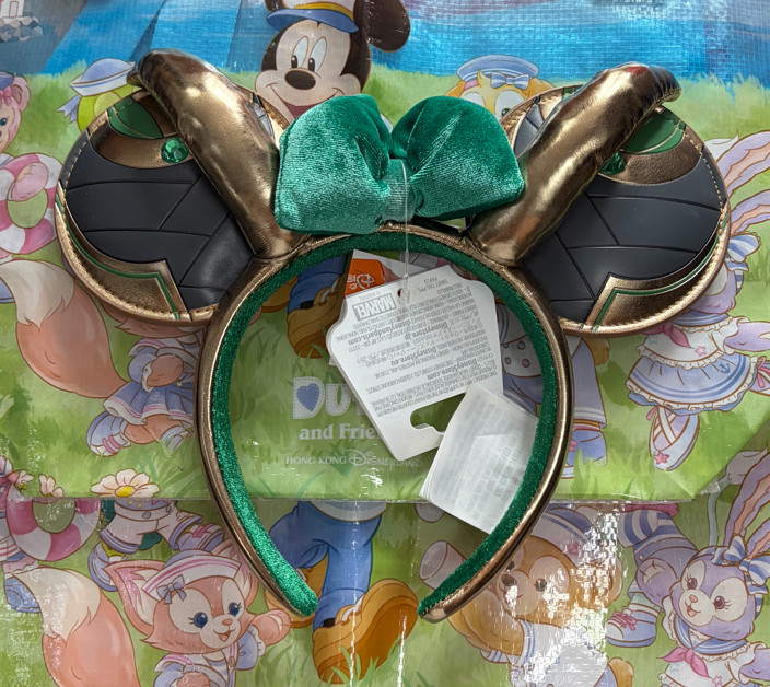 Authentic HongKong Disneyland Avengers Loki Minnie Ears Headband Disneyland New