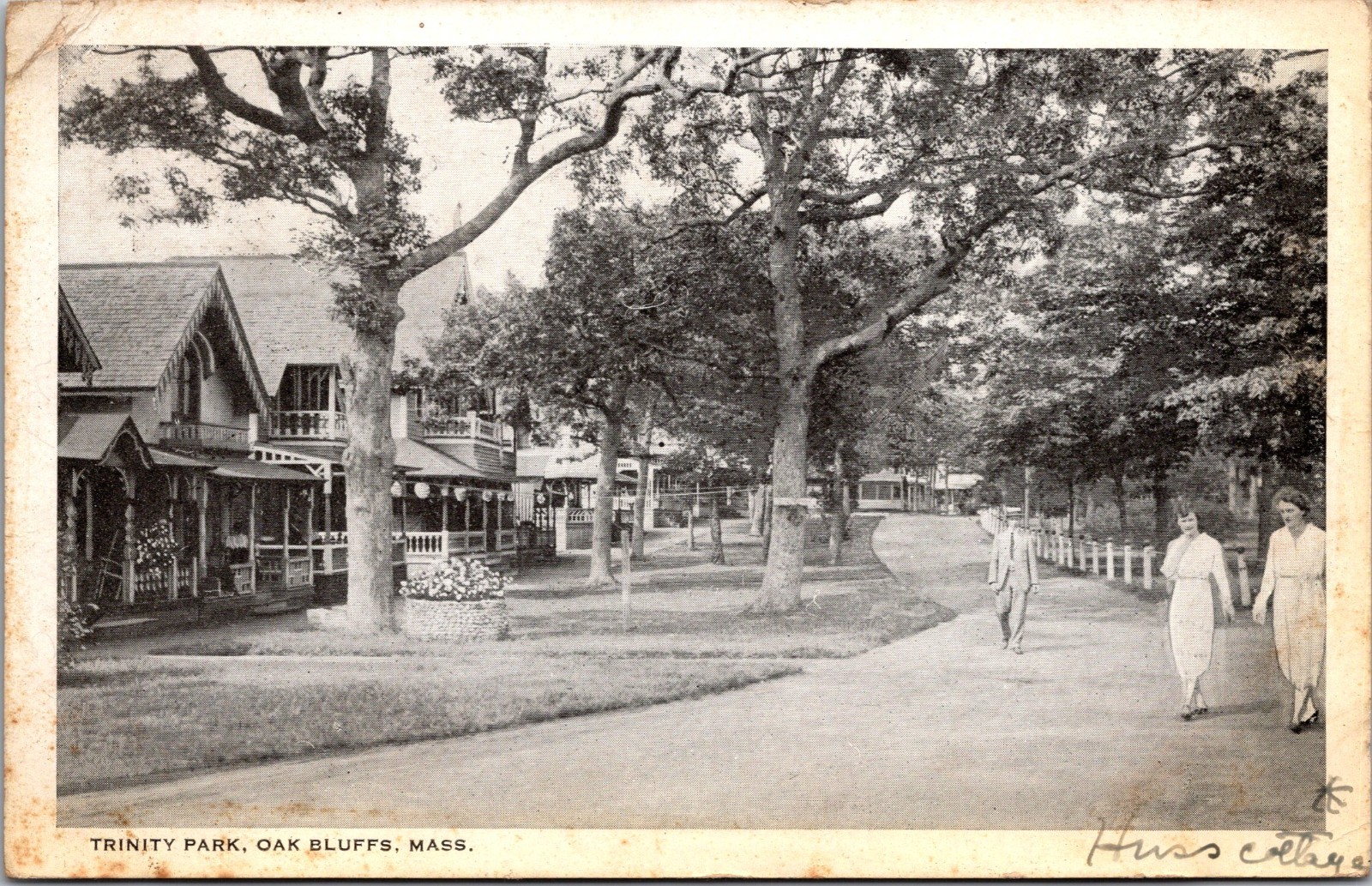 Trinity Park, Oak Bluffs, Massachusetts Postcard Posted 1930