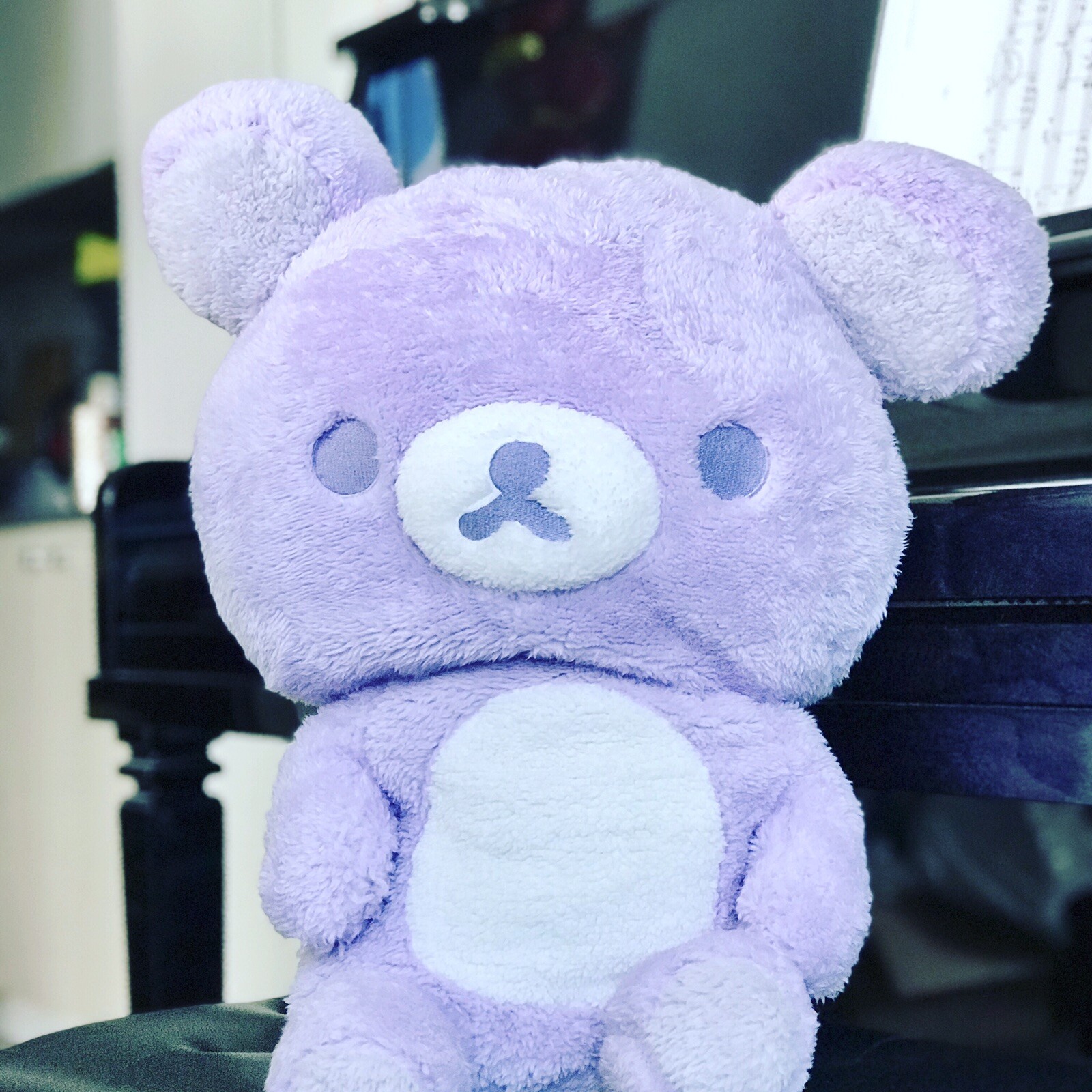 Brand New Lavender Purple Pastel Rilakkuma San-X 50cm Big Fluffy Plush Japan Brand New Lavender Purple Pastel Rilakkuma San-X 50cm Big Fluffy Plush Japan