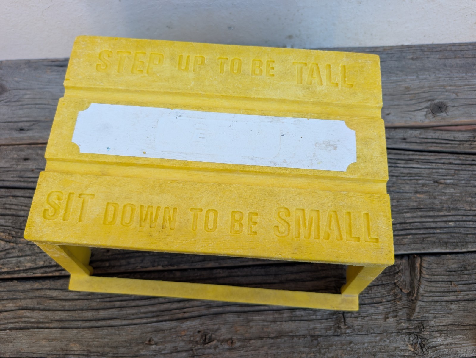 Vintage 1970s Empire Toys Yellow Step Stool Step Up To Be Tall Sit Down Be Small Vintage 1970s Empire Toys Yellow Step Stool Step Up To Be Tall Sit Down Be Small