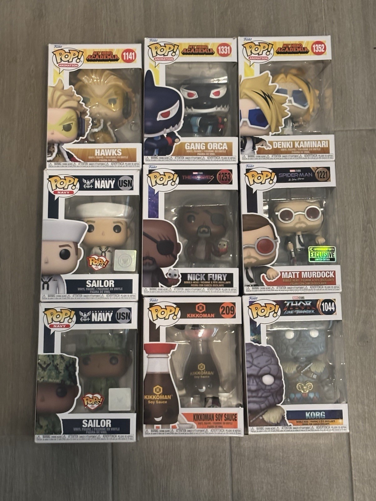 Mixed Lot Of Funko Pops Including Marvel,mha,military Pops Mixed Lot Of Funko Pops Including Marvel,mha,military Pops