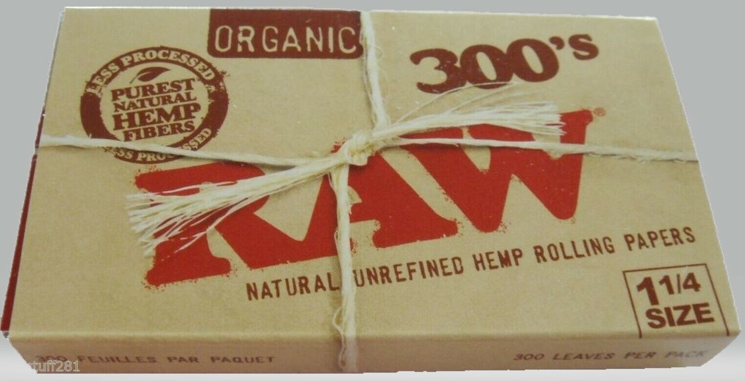 Raw 300\'s Organic Hemp Rolling Papers 1.25\