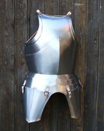 Medieval Knight Gothic Cuirass Chest Plate Armor Battle Breastplate with Tassets