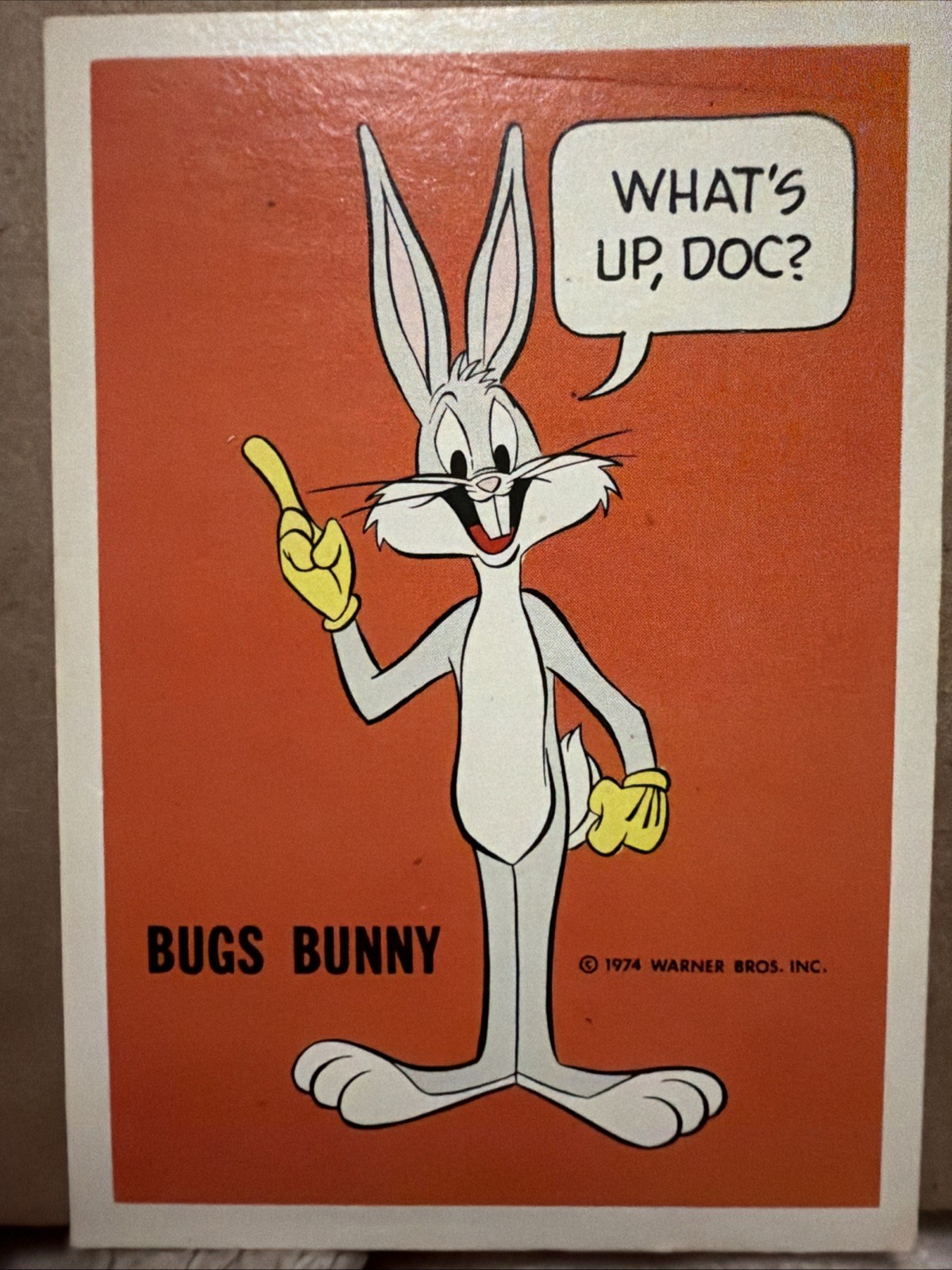 1974 BUGS BUNNY WARNER BROS. NATIONAL PERIODICAL CARDS VERY RARE ANTIQUE 1974 BUGS BUNNY WARNER BROS. NATIONAL PERIODICAL CARDS VERY RARE ANTIQUE