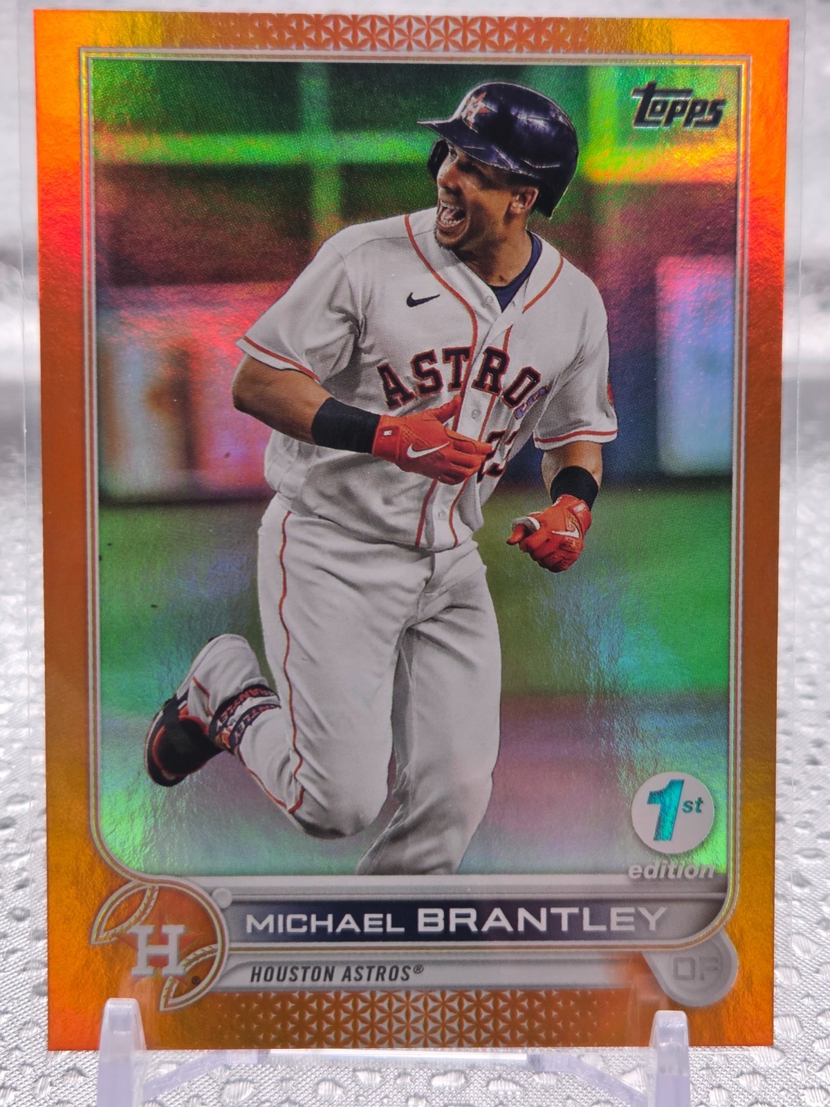2022 Topps 1st Edition Orange Michael Brantley #199 /75 2022 Topps 1st Edition Orange Michael Brantley #199 /75