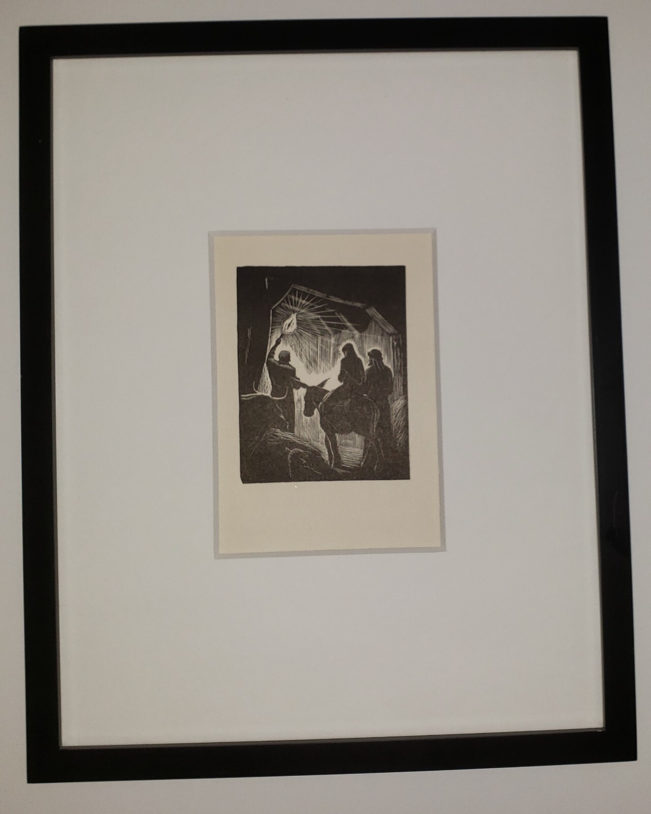 JAMES COLBERT REID (American 1907-1989) Original Vintage Art Deco Woodcut Home