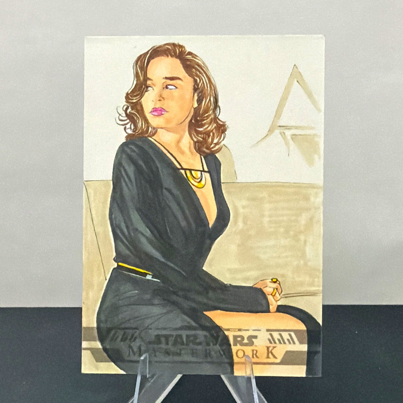 2024 Topps Star Wars Masterwork Qi’ra Roy Cover Sketch Card 1/1 Emilia Clarke 2024 Topps Star Wars Masterwork Qi’ra Roy Cover Sketch Card 1/1 Emilia Clarke