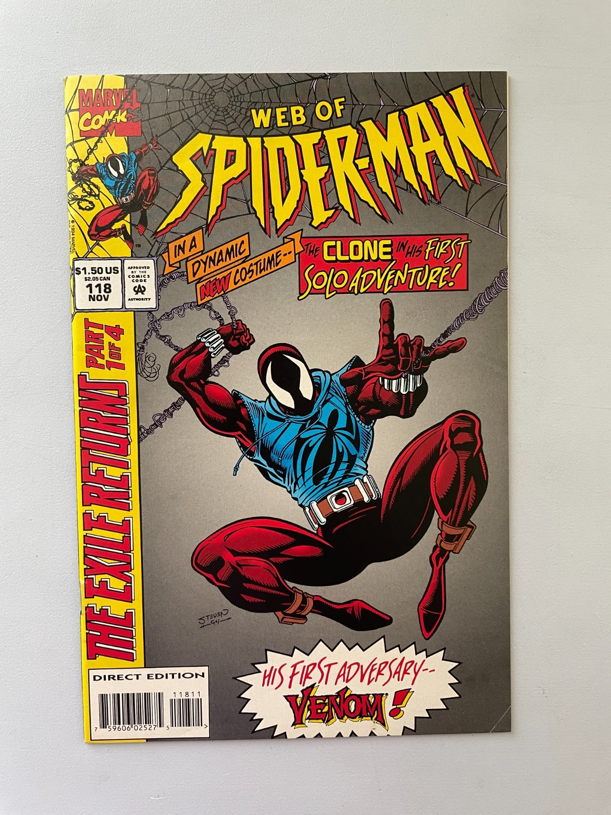Web of Spider-Man #118 (Marvel Comics November 1994) MID-HIGH GRADE 26-281 Web of Spider-Man #118 (Marvel Comics November 1994) MID-HIGH GRADE 26-281