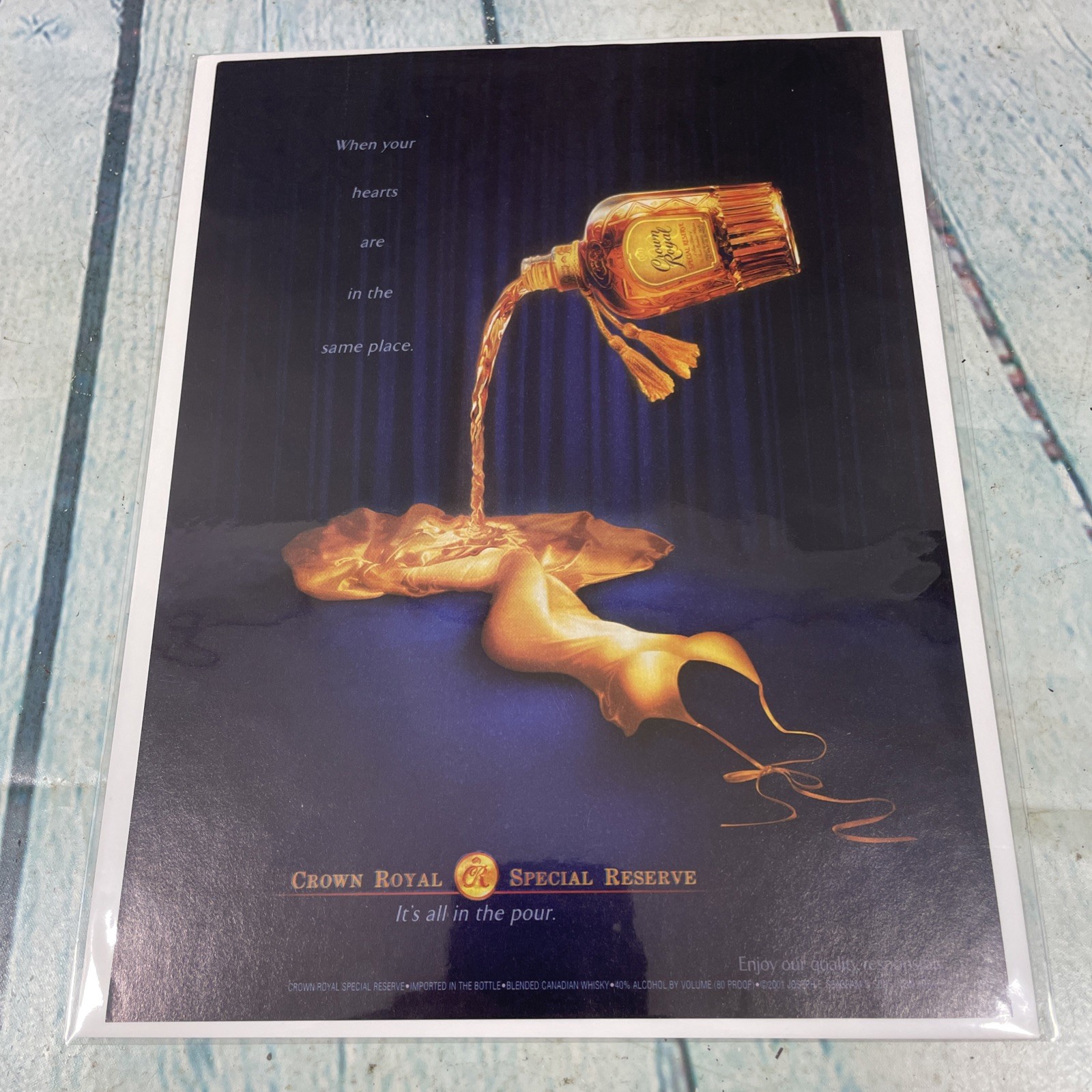 2002 Crown Royal Special Reserve Vtg Print Ad/Poster Pinup Promo Art Magazine Pg 2002 Crown Royal Special Reserve Vtg Print Ad/Poster Pinup Promo Art Magazine Pg