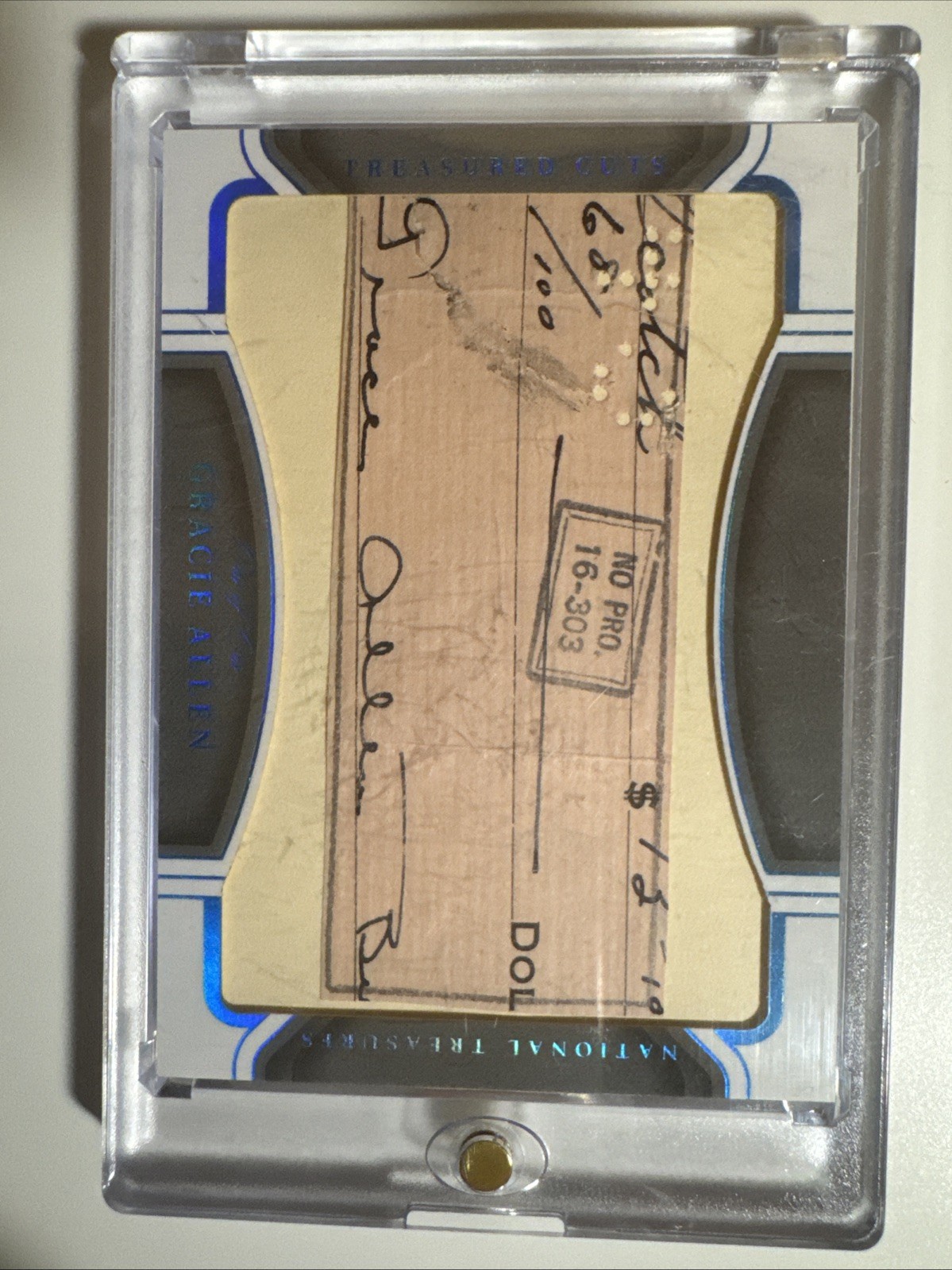2024 National Treasures Treasured Cuts Autograph Gracie Allen 1/1 2024 National Treasures Treasured Cuts Autograph Gracie Allen 1/1