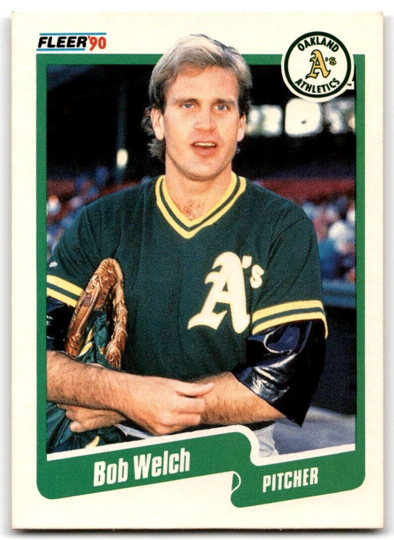 1990 Fleer Bob Welch Oakland Athletics #23
