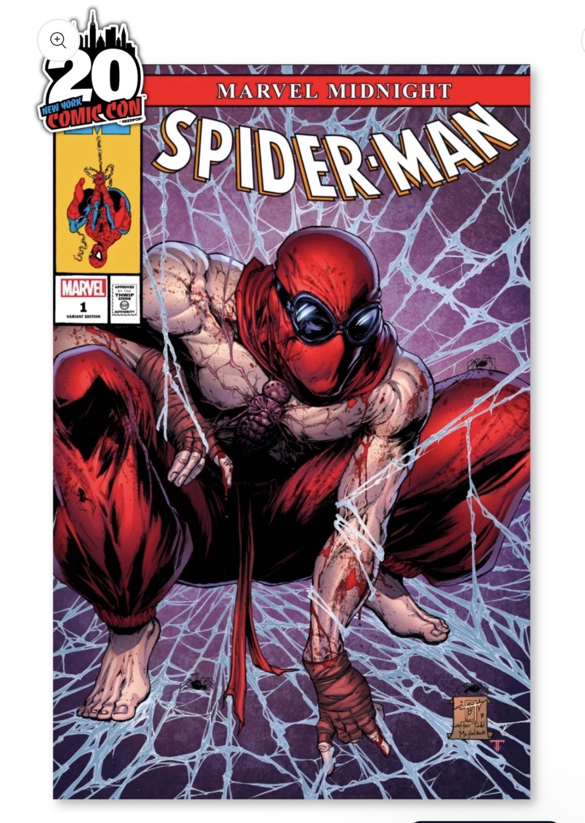 Midnight Spider-man #1 Uribe Nycc Mcfarlane Trade Variant Presale 10/25 Midnight Spider-man #1 Uribe Nycc Mcfarlane Trade Variant Presale 10/25