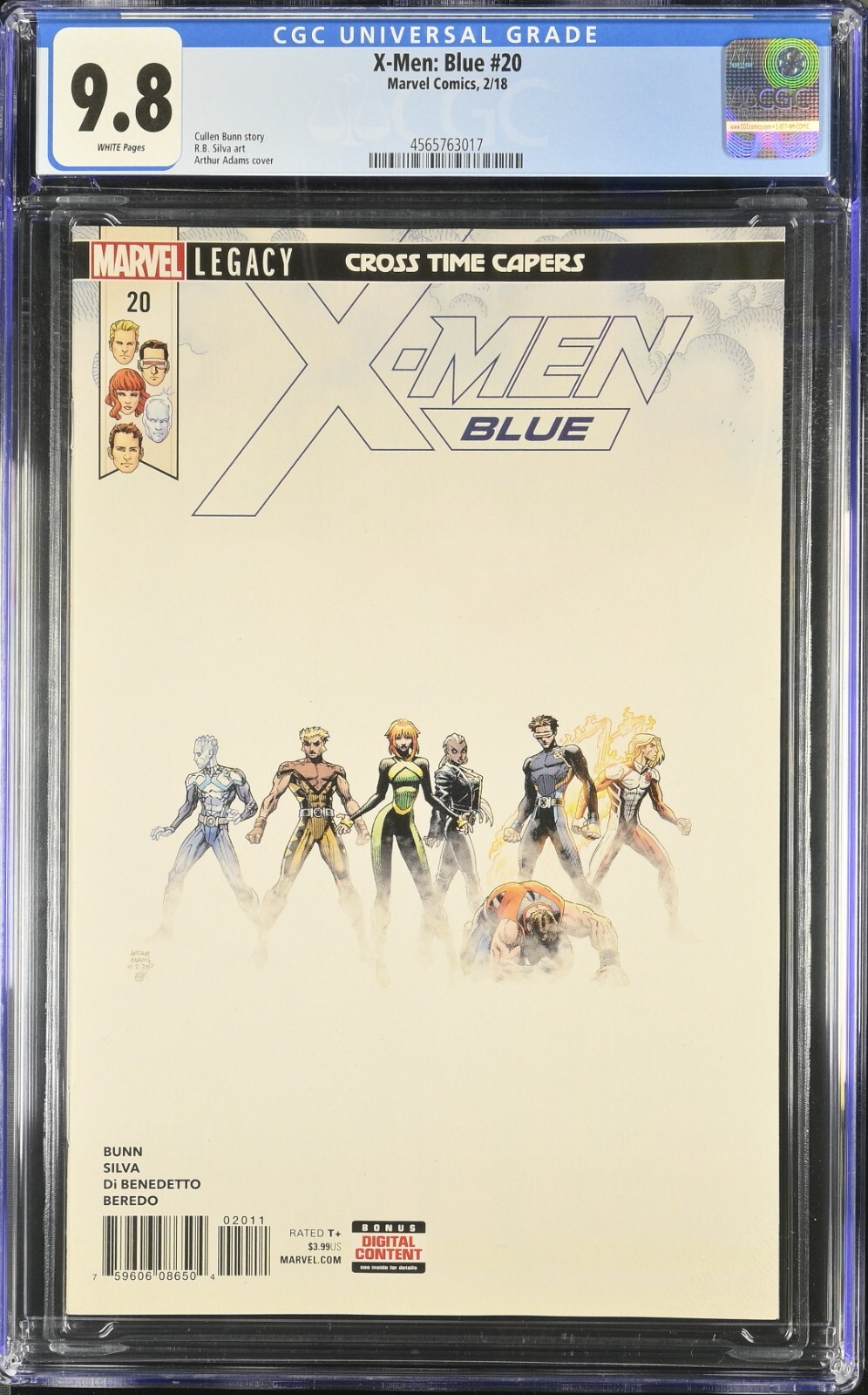 X-MEN BLUE #20 CGC 9.8 WP NM/M MARVEL 2018 π RARE PHENOMENAL ART ADMAS COVER X-MEN BLUE #20 CGC 9.8 WP NM/M MARVEL 2018 π RARE PHENOMENAL ART ADMAS COVER