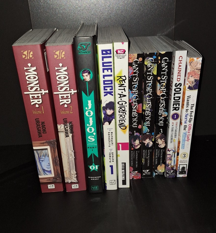 10 Assorted Manga Mixed Lot English 10 Assorted Manga Mixed Lot English