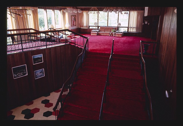 Liberty New York Grossinger's Main Lobby Staircase 1900s Hotel Interior