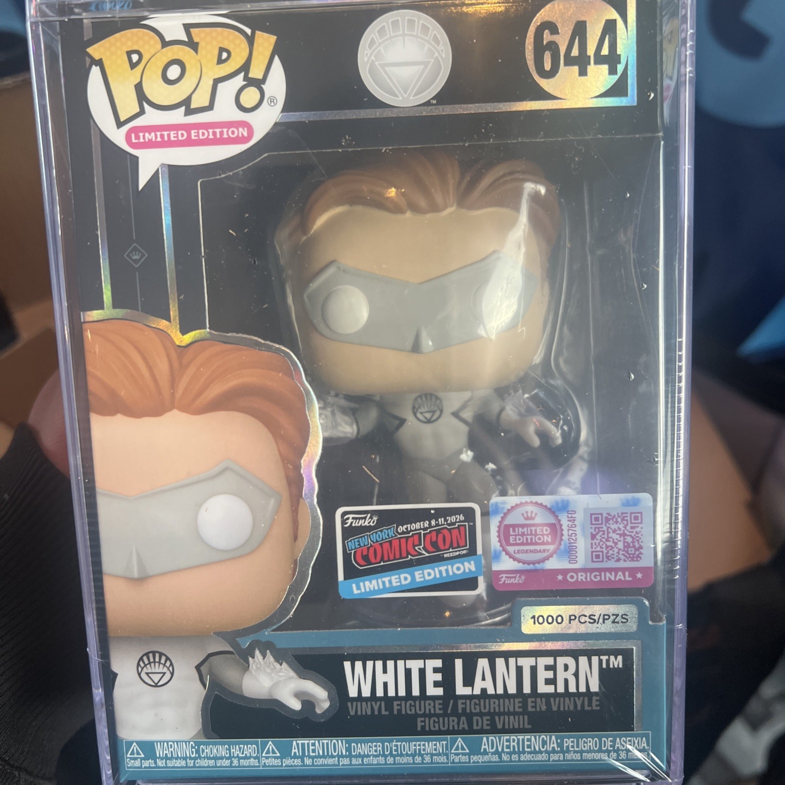 Funko Pop DC White Lantern NYCC CON STICKER 2026 Exclusive LE 1000 Funko Pop DC White Lantern NYCC CON STICKER 2026 Exclusive LE 1000