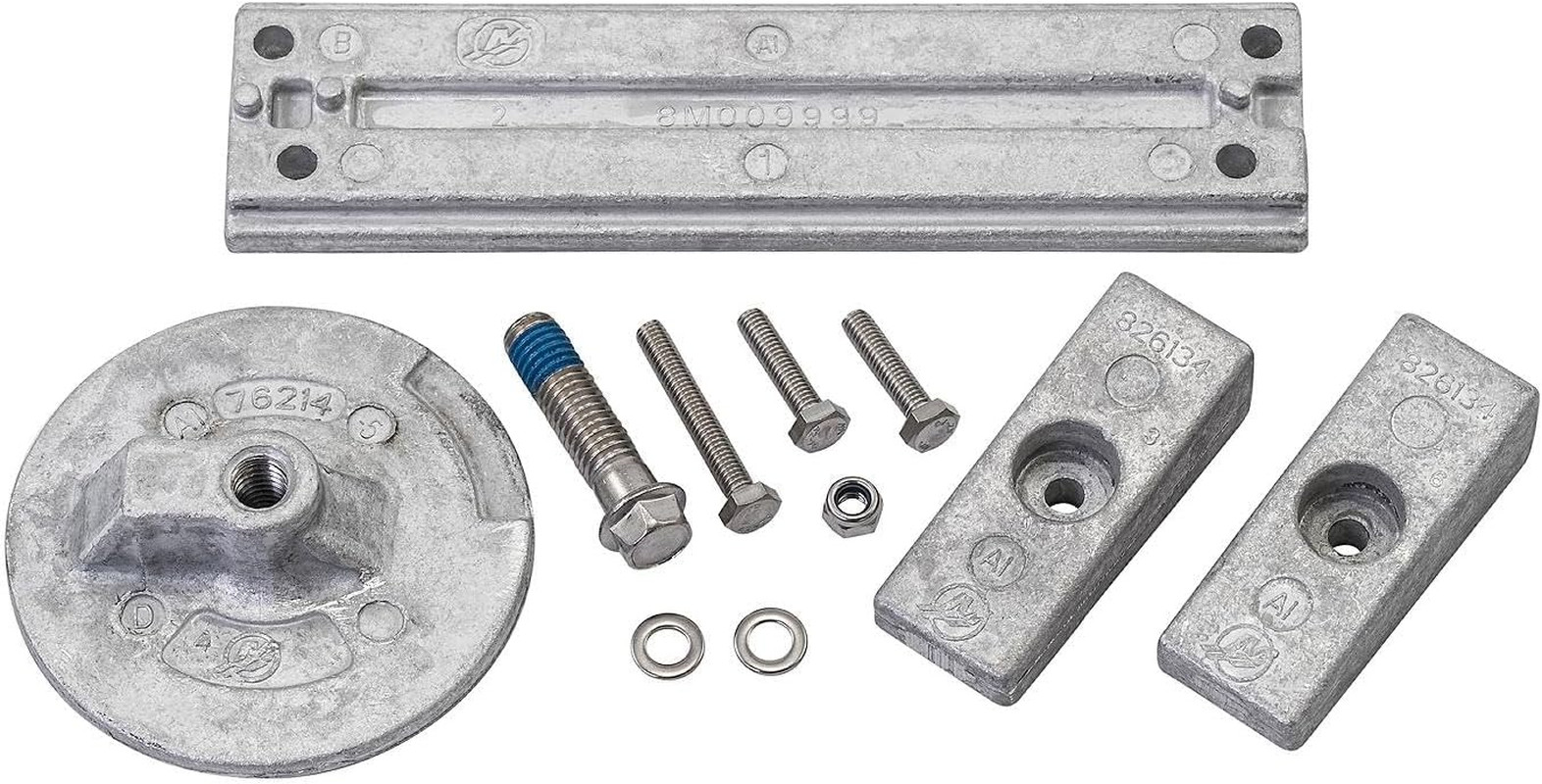 8M0107550 Aluminum Anode Kit for Mercury Verado and Optimax Outboards 8M0107550 Aluminum Anode Kit for Mercury Verado and Optimax Outboards