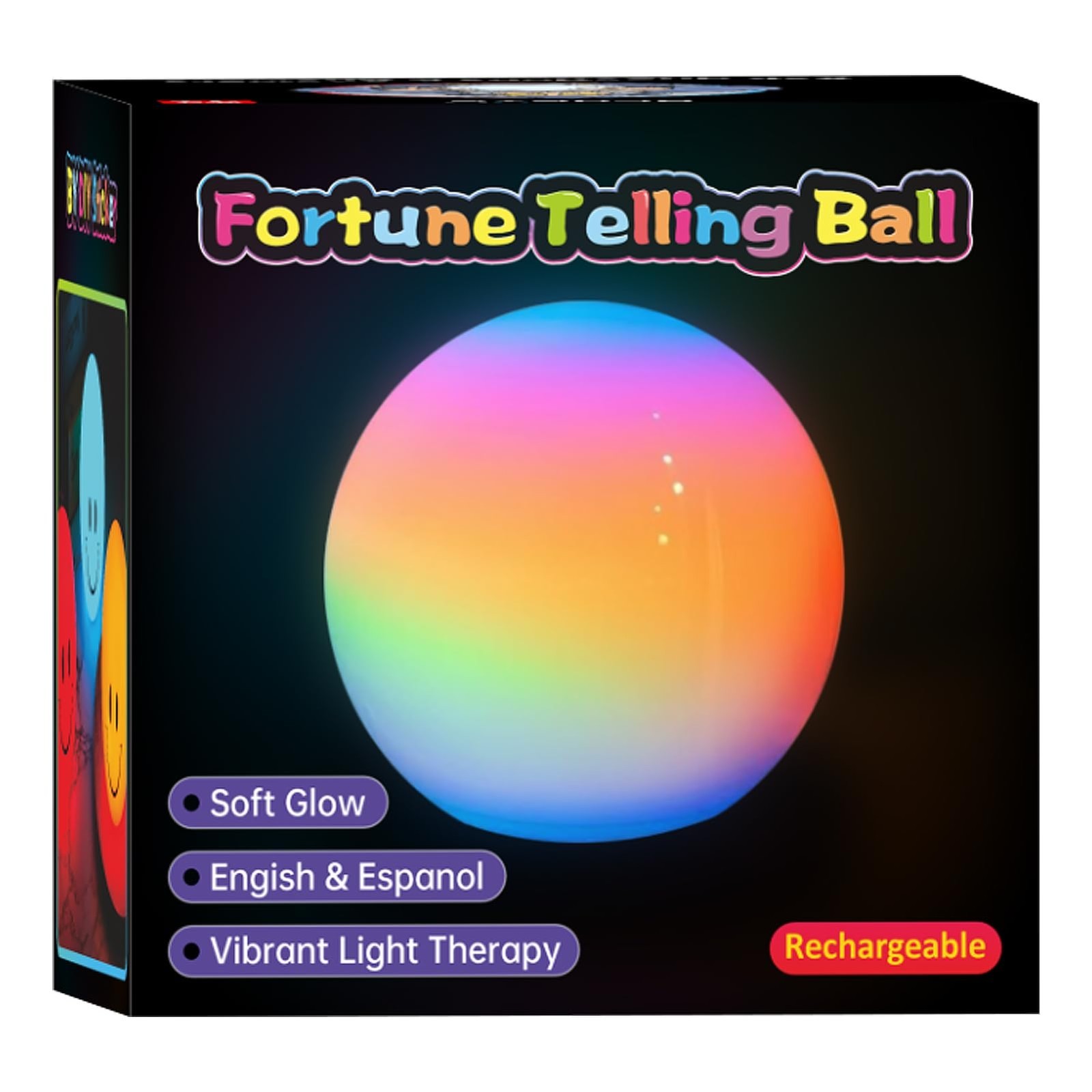 Talking Crystal Ball Fortune Teller Toy - RGB Light, 28 Responses, Remote Contro Talking Crystal Ball Fortune Teller Toy - RGB Light, 28 Responses, Remote Contro