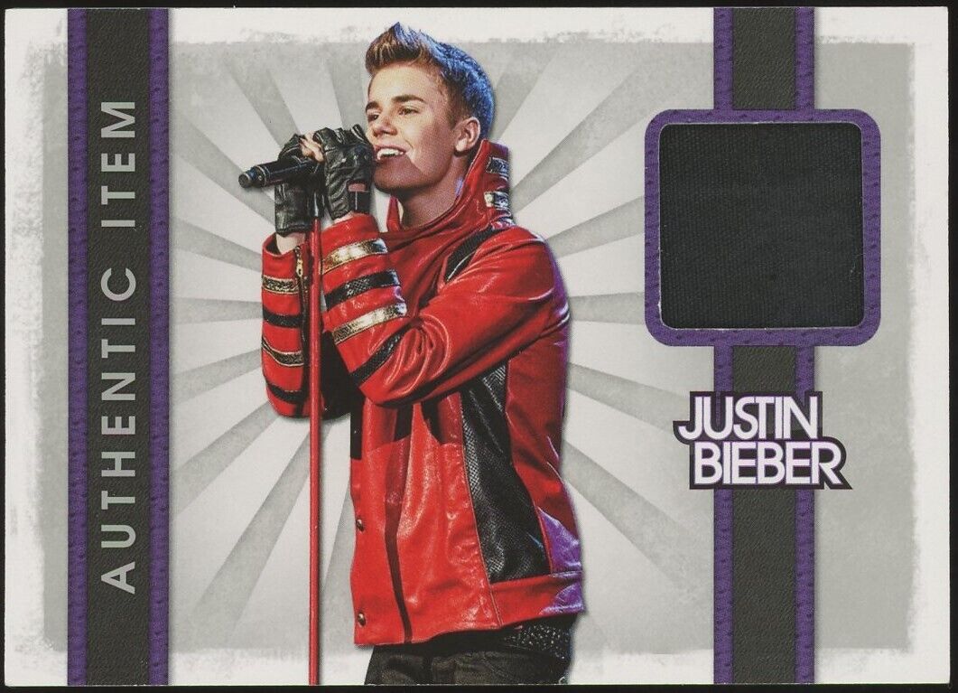2012 Panini Justin Bieber Event-Worn Jacket Patch Relic Card #10