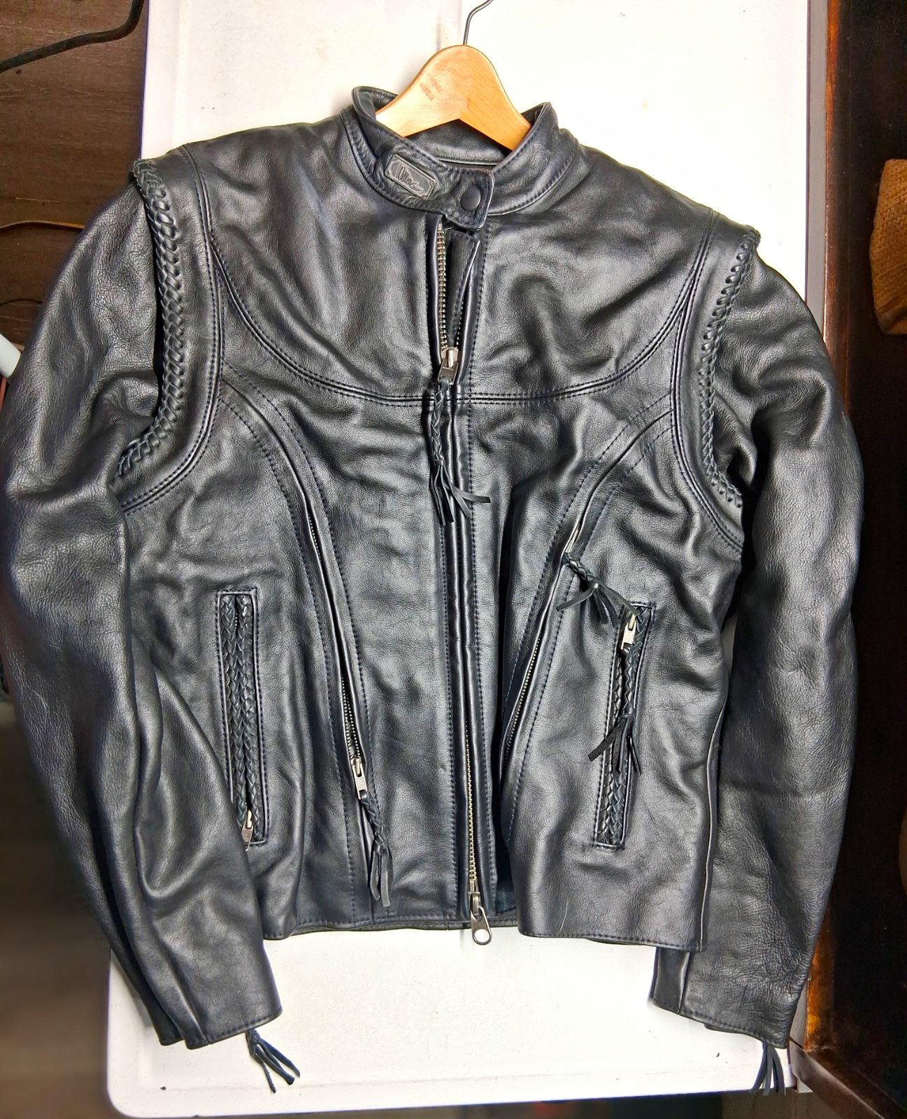 Harley-Davidson Black Leather Jacket with Zip-Out Vest \