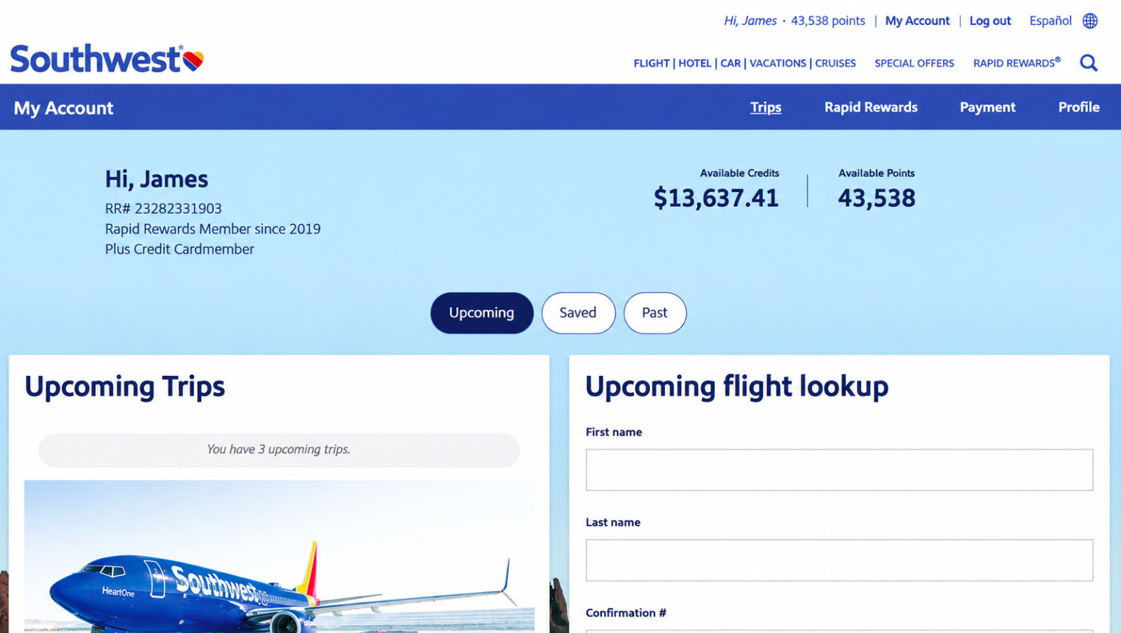 Southwest Airlines $300-3k Transferable Flight Credit- Fast Transfer Southwest Airlines $300-3k Transferable Flight Credit- Fast Transfer