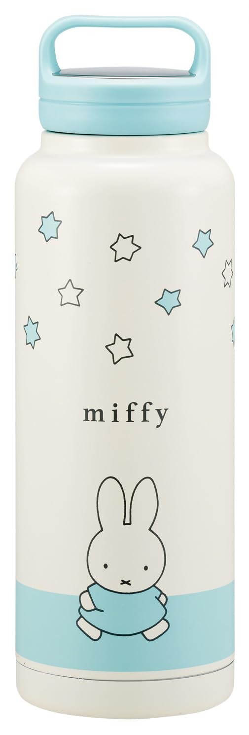 Miffy Stainless Steel Insulated Water Bottle 1200ml Skater Handle Mug Japan