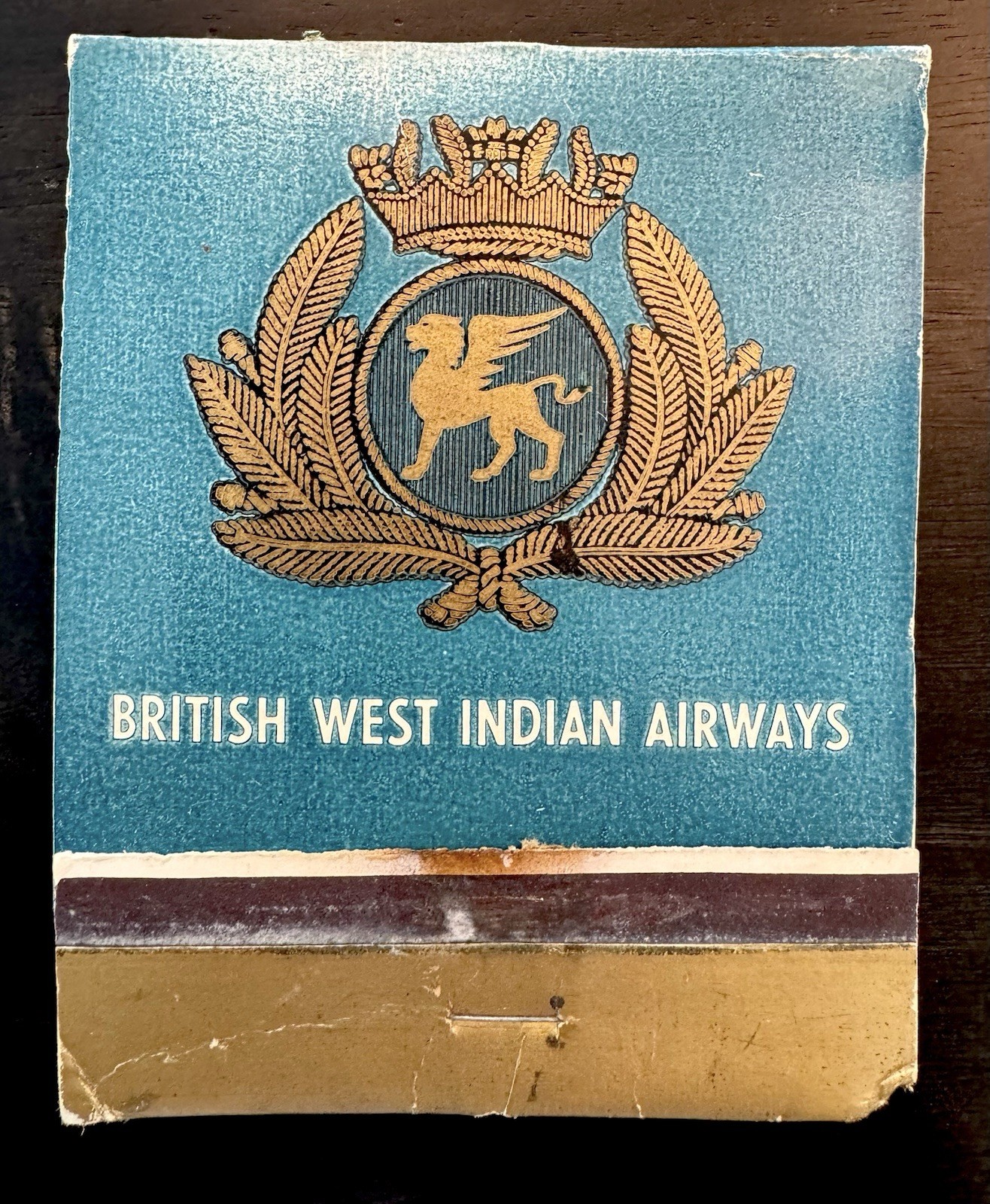 Vintage BWIA British West Indian Airways jumbo matchbook, OLD Airline Matches Vintage BWIA British West Indian Airways jumbo matchbook, OLD Airline Matches