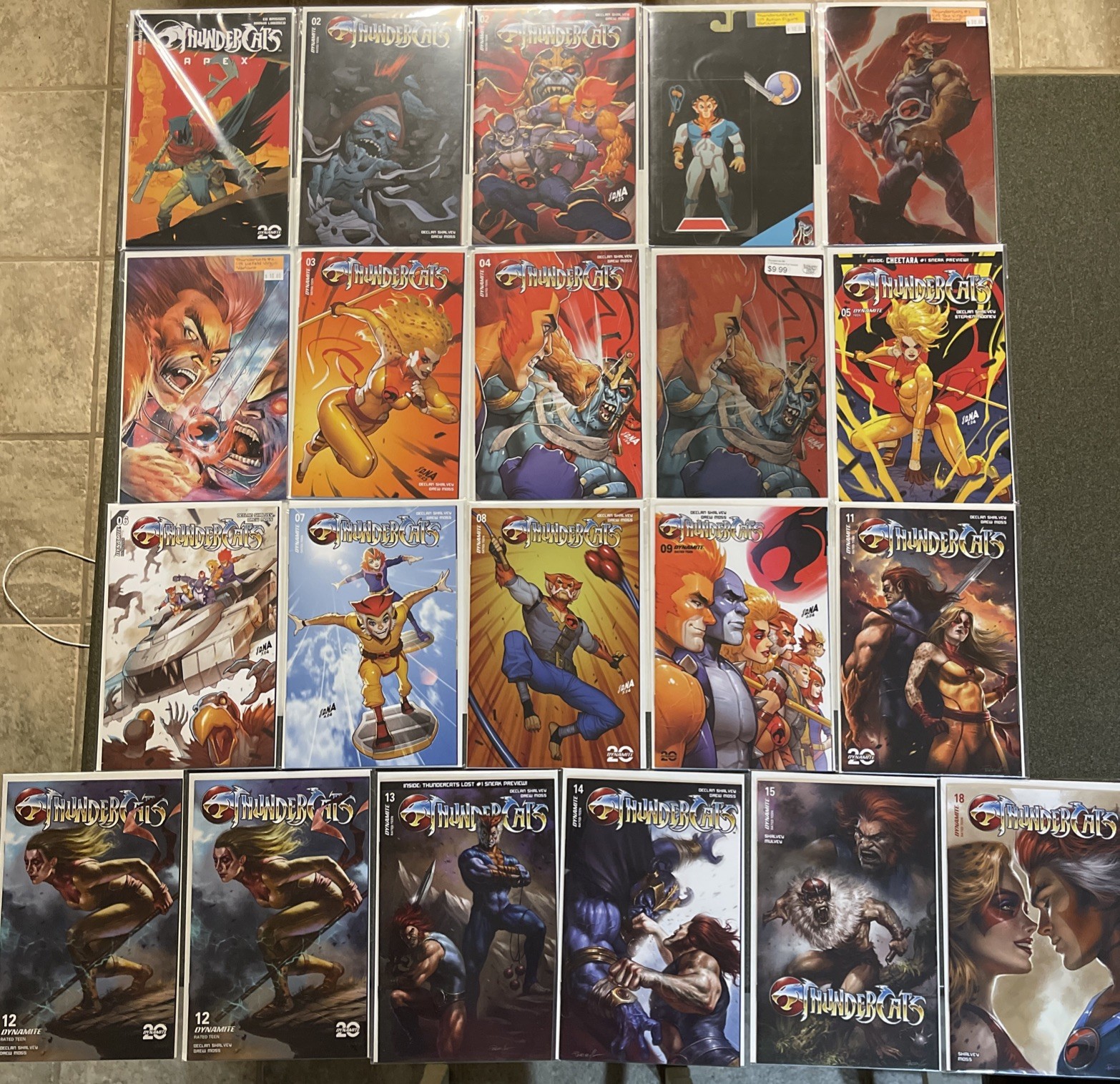 THUNDERCATS 2024 #2-#15(missing #10)Includes #18 & APEX #1 Lots Of Rare Variants