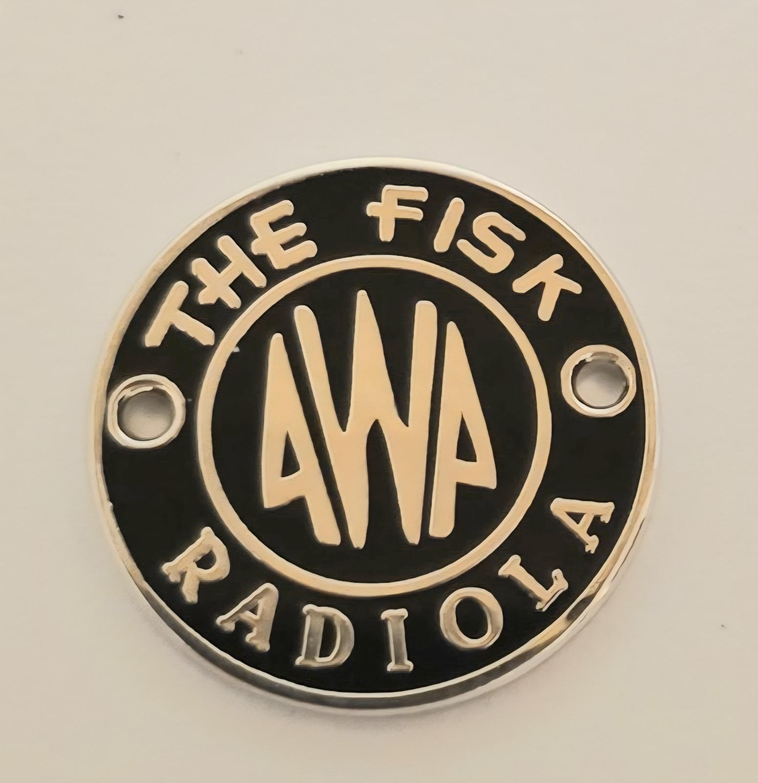 Badge for AWA Radiola ( brand new precision ) Black Badge for AWA Radiola ( brand new precision ) Black