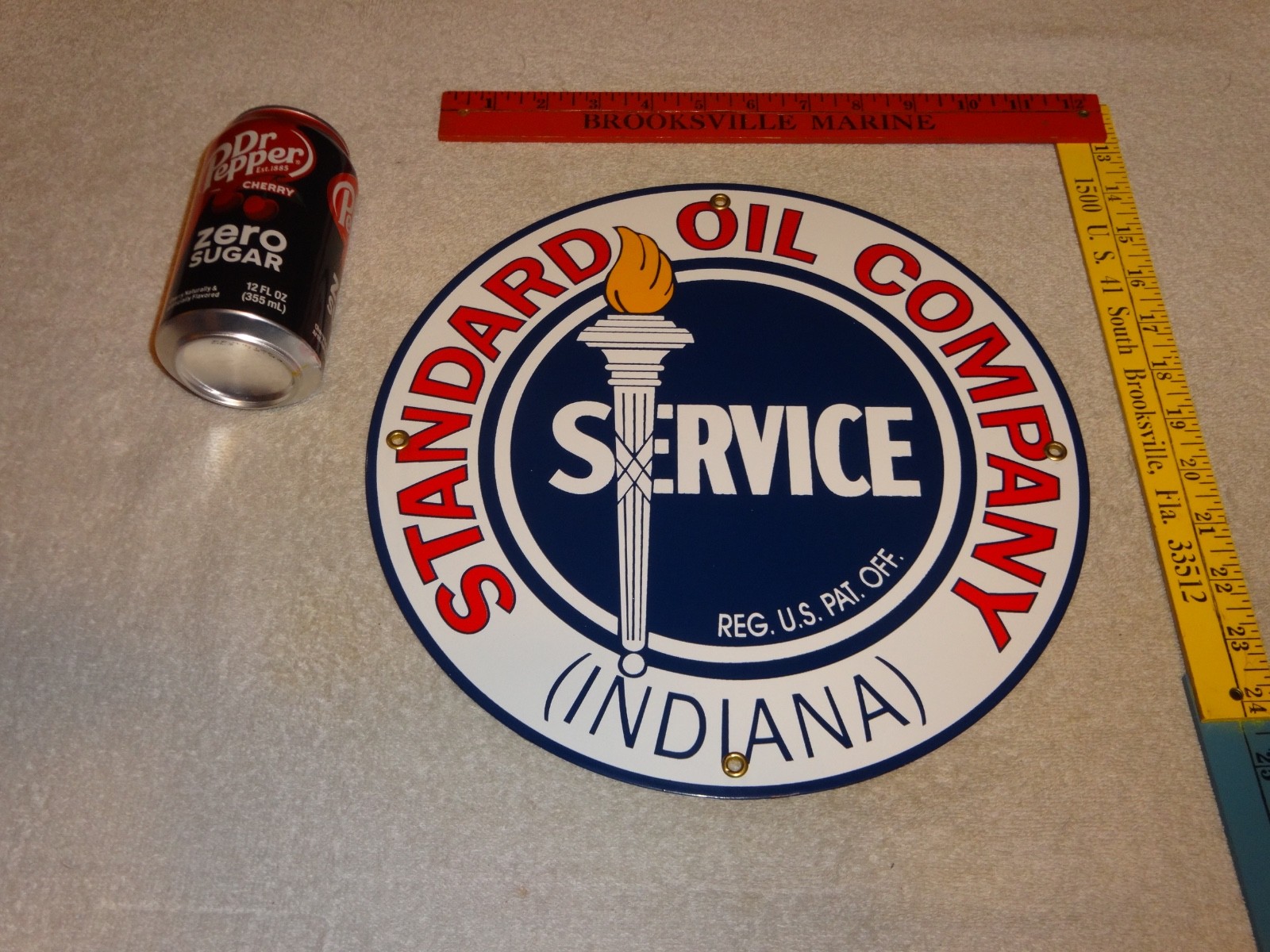 VINTAGE NOS STANDARD OIL GASOLINE SERVICE TORCH INDIANA 12 VINTAGE NOS STANDARD OIL GASOLINE SERVICE TORCH INDIANA 12