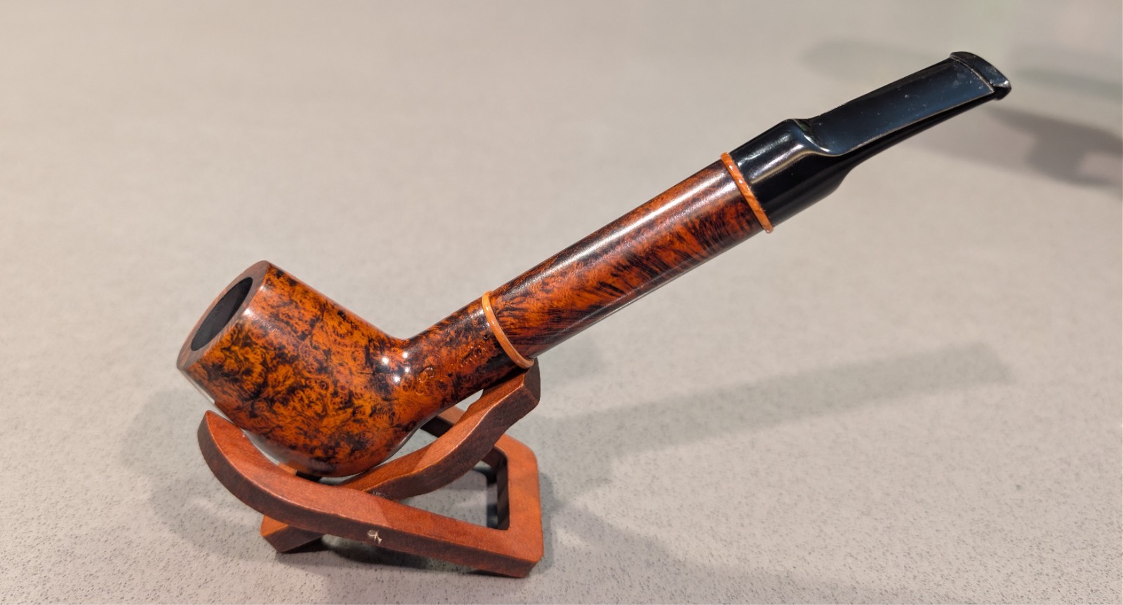 Barontini 3 Piece Estate Tobacco Pipe Smooth Nose Warmer Italy Nearly New