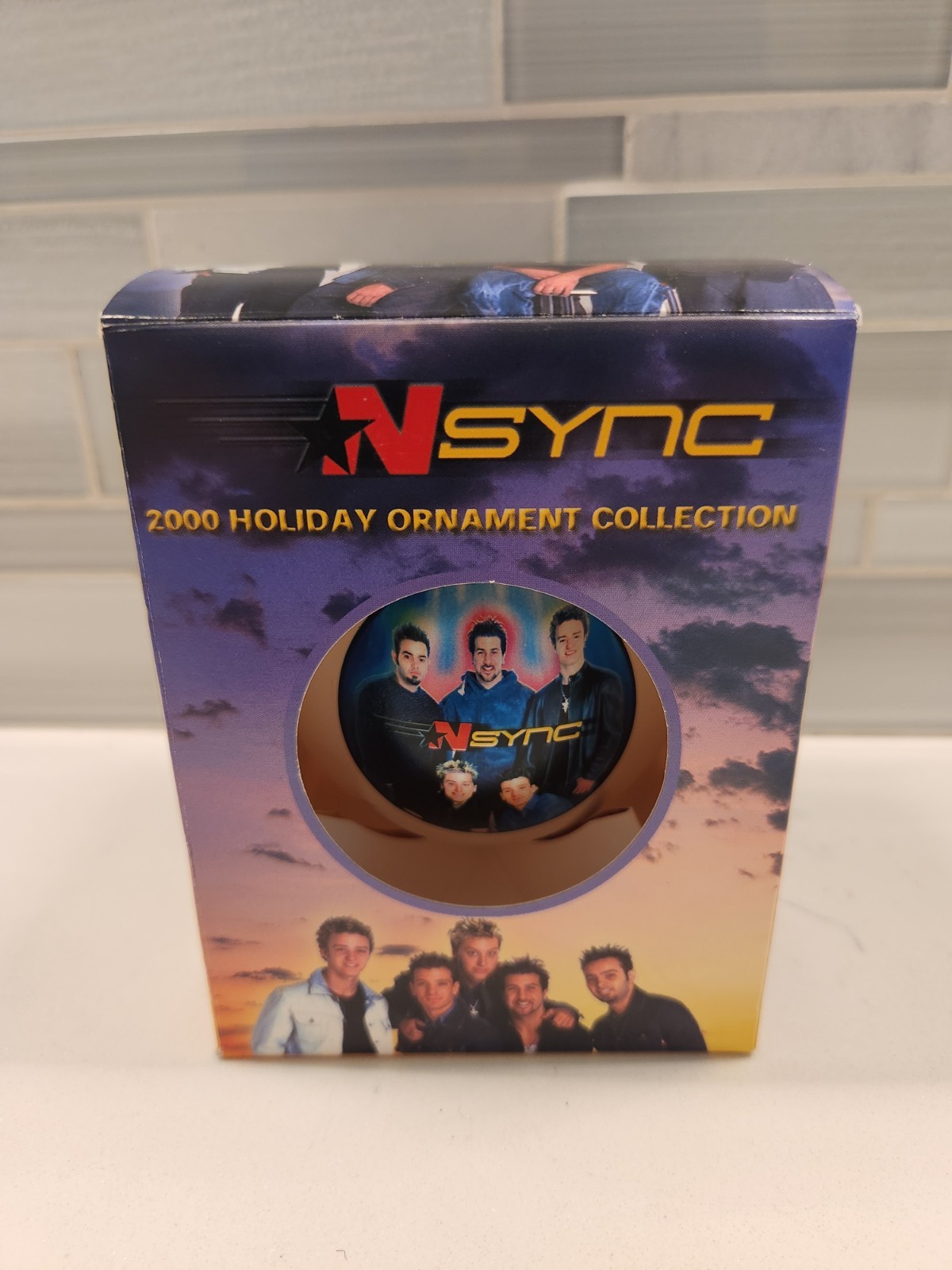 Vintage NSYNC Music Group Glass Christmas Holiday Ornament 2000 Zeeks Winterland