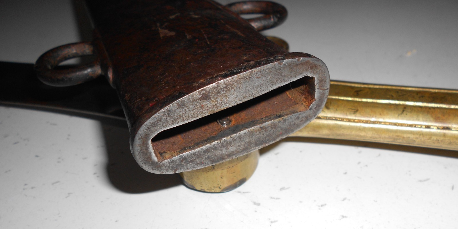 Antique French 1831 Foot Artillery Short Sword w/metal scabbard Roman Style