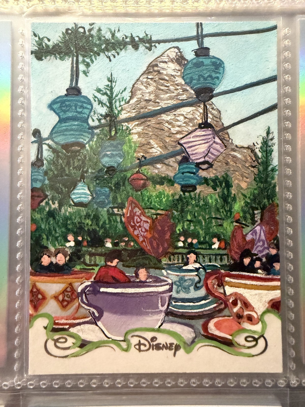2025 Topps Disneyland 70th Sketch 1/1 Teacups & Matterhorn Philip Trujillo 2025 Topps Disneyland 70th Sketch 1/1 Teacups & Matterhorn Philip Trujillo