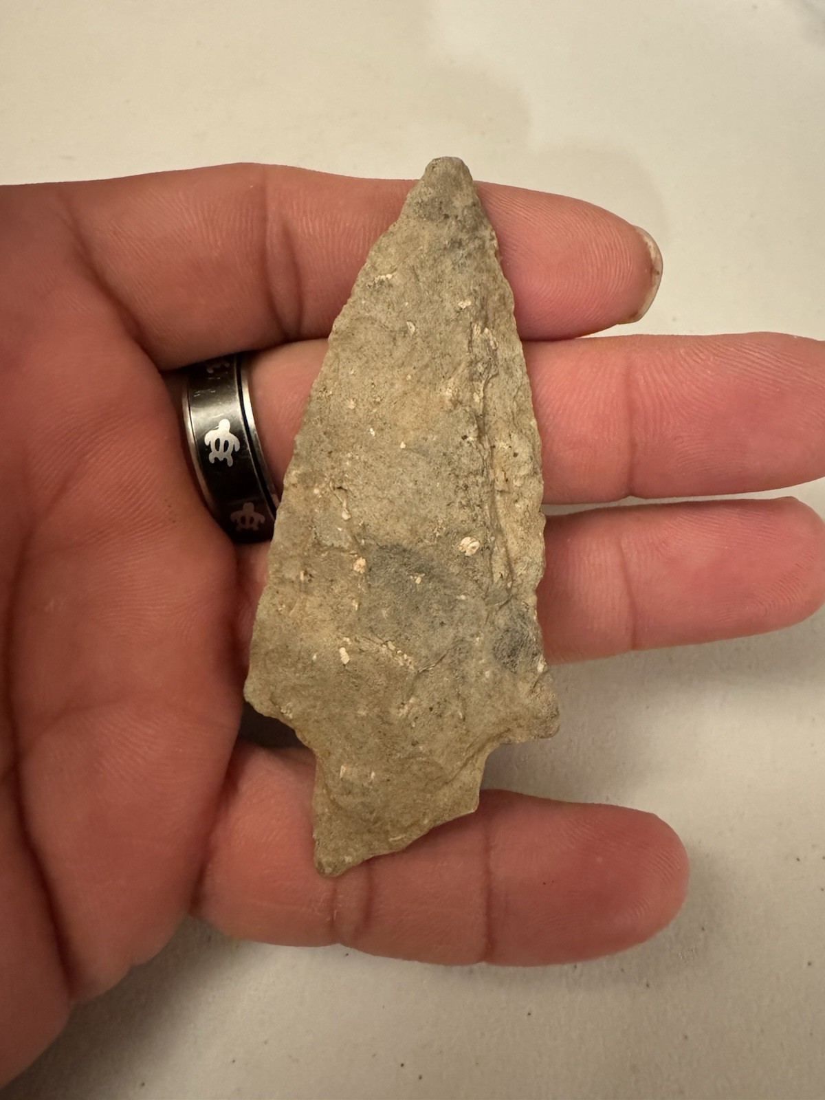 Rhyiolite Archaic Period Stemmed Arrowhead Nelson Co. Virginia. CS1. Rhyiolite Archaic Period Stemmed Arrowhead Nelson Co. Virginia. CS1.
