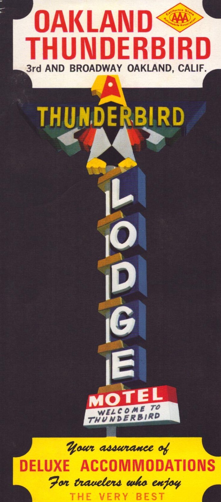 Vintage 1960\'s Thunderbird Lodge brochure Vintage 1960\'s Thunderbird Lodge brochure