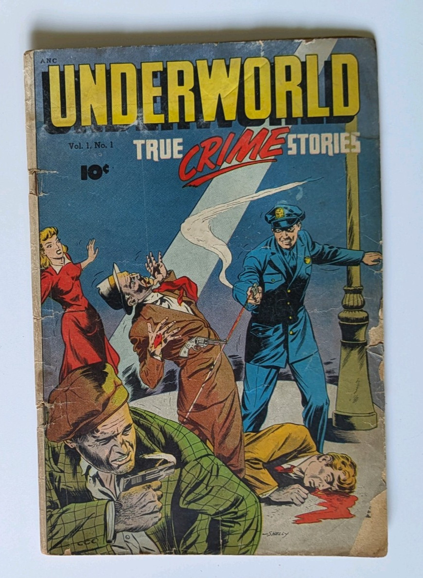 Underworld True Crime Stories Vol. 1, No. 1, D.S. Publishing in March 1948