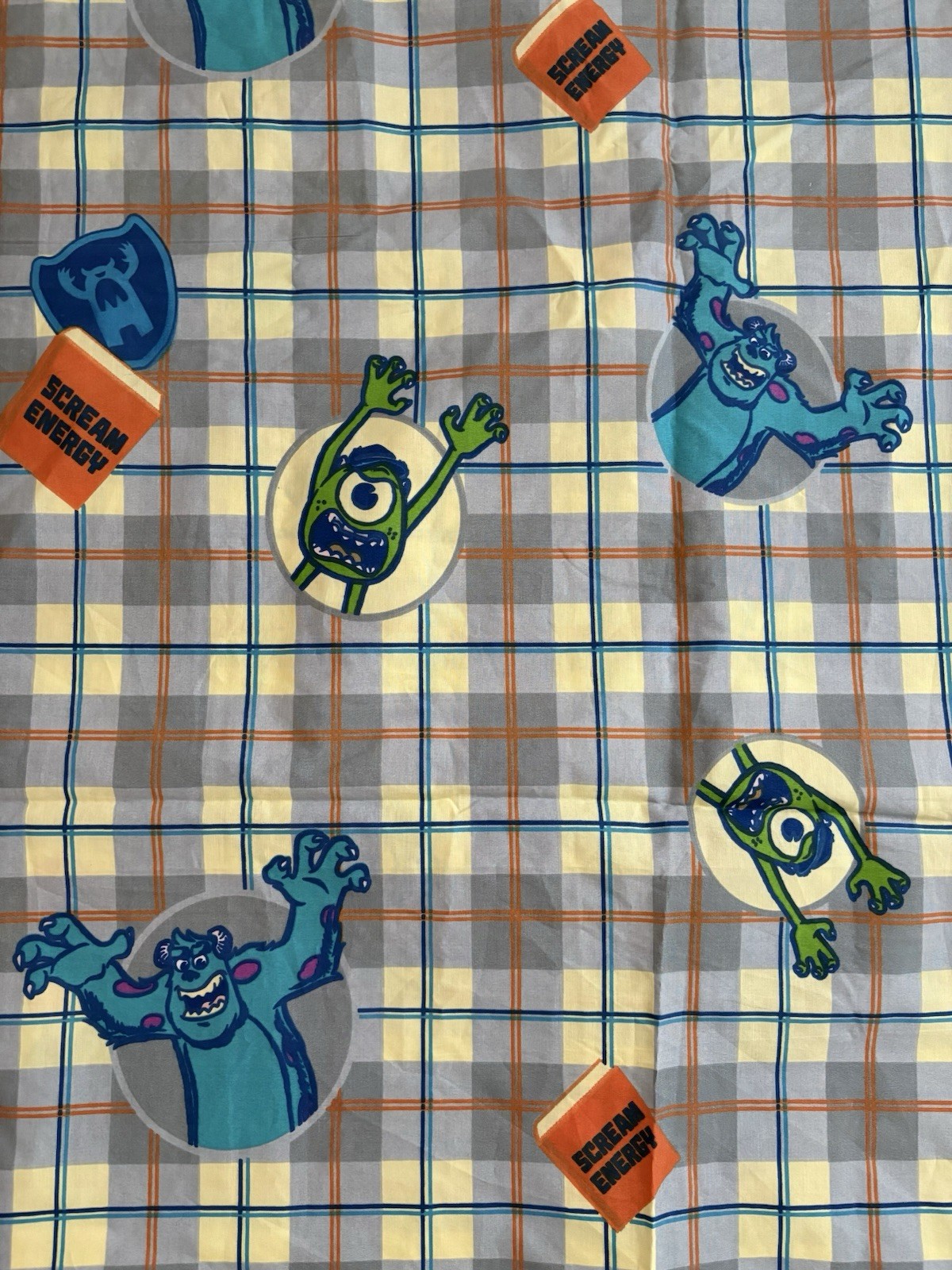 NOS Disney Monsters Inc Twin Flat Sheet NOS Disney Monsters Inc Twin Flat Sheet