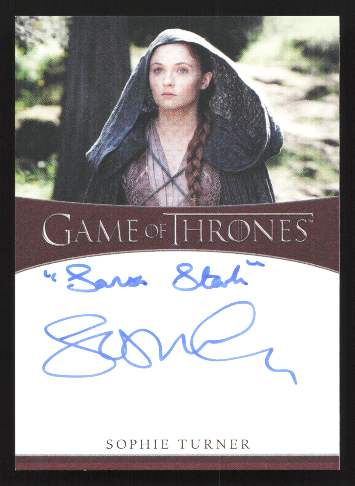 2021 GoT Iron Anniversary 1 Sophie Turner as Sansa Stark Inscription Auto 2021 GoT Iron Anniversary 1 Sophie Turner as Sansa Stark Inscription Auto