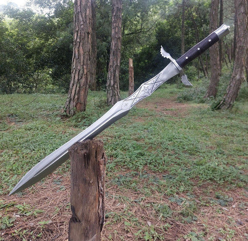 Custom Hadmade Carbon Steel Blade Full Tang Survival Viking Sword | 36 inches