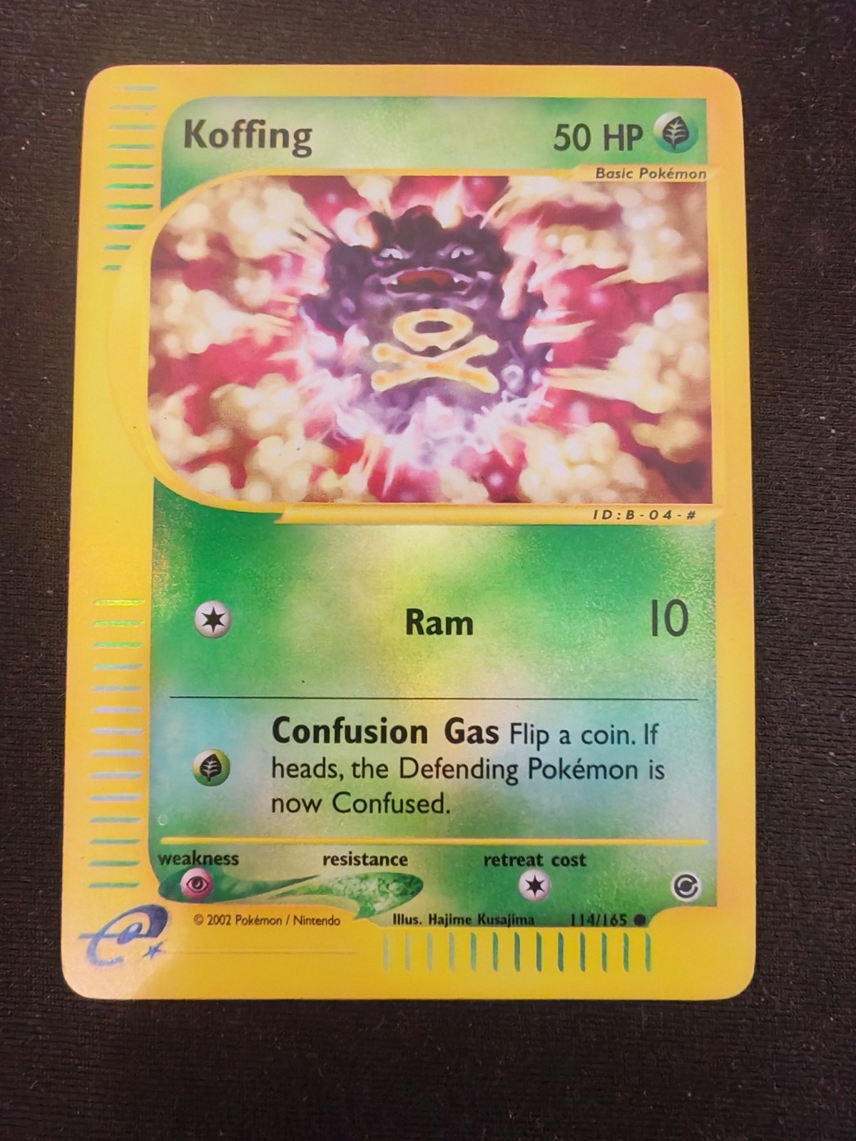 Pokemon Koffing 114/165 Expedition Reverse Holo ENG 2002 Vintage Pokemon Koffing 114/165 Expedition Reverse Holo ENG 2002 Vintage