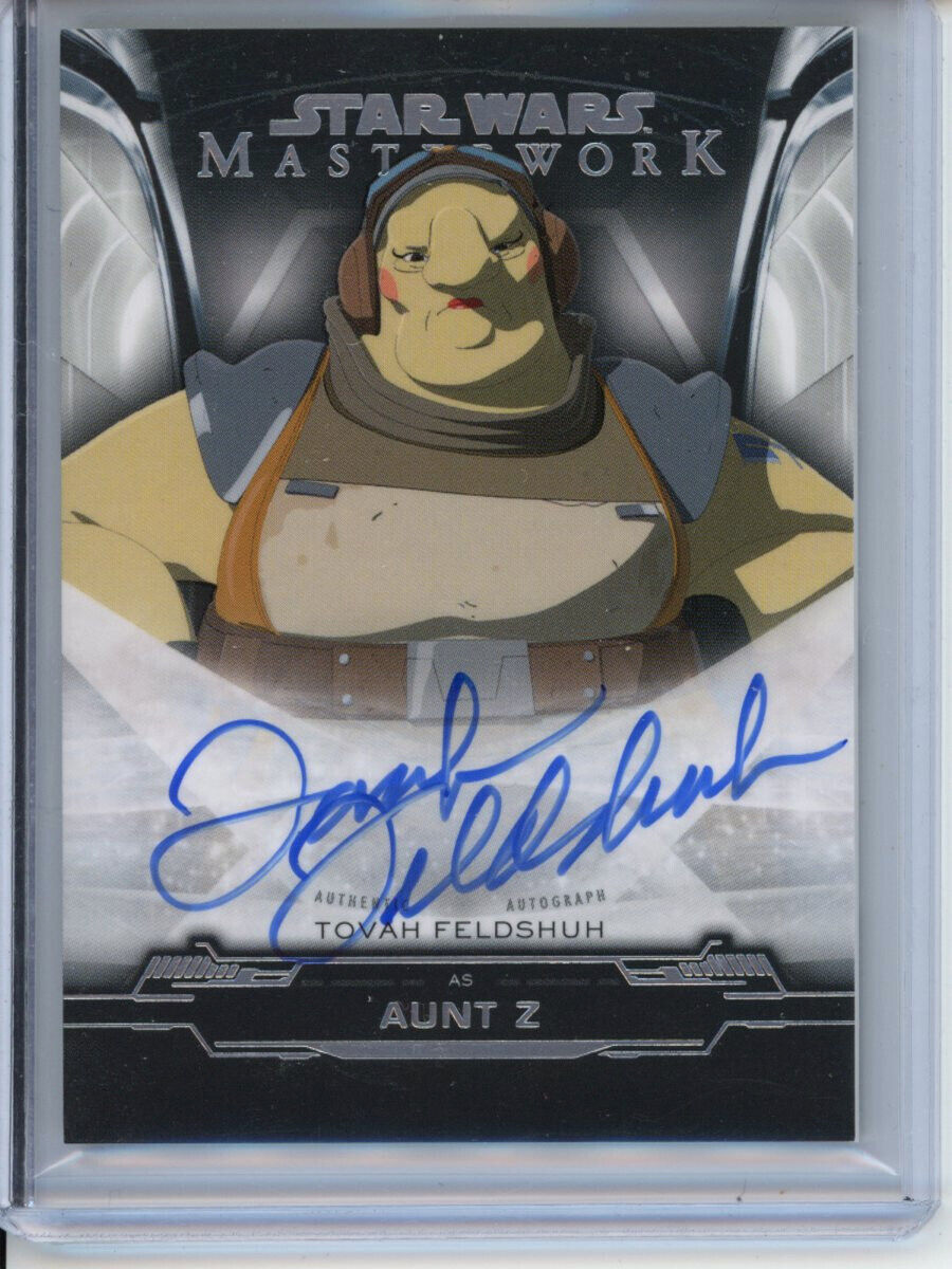 2019 Topps Star Wars Masterwork Autograph TOVAH FELDSHUH as AUNT Z Auto On Card