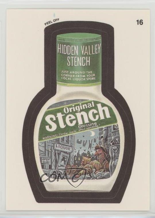 1991 Topps Wacky Packages Hidden Valley Stench (Coupon Back) #16 1i7