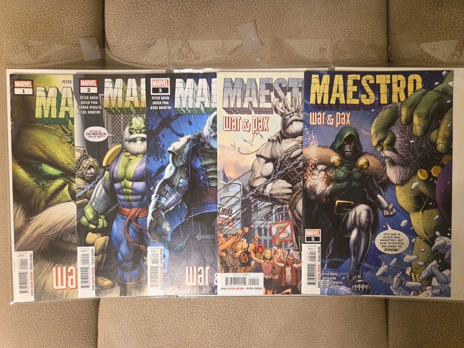 Maestro War & Pax #1-5 Complete Set Peter David Hulk Marvel Comics Maestro War & Pax #1-5 Complete Set Peter David Hulk Marvel Comics
