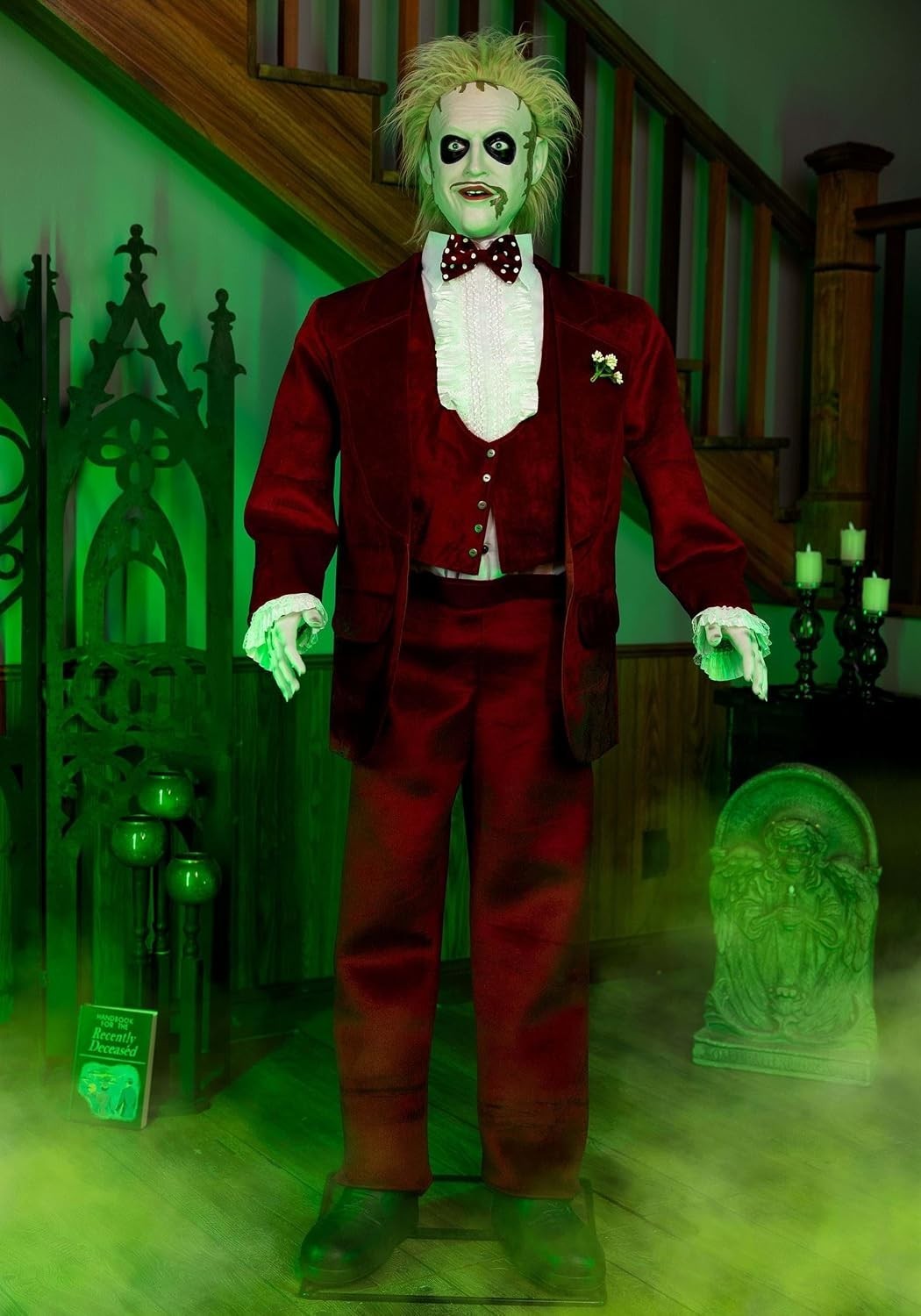Gemmy Beetlejuice Animatronic 6 Foot Halloween Prop Life Size Décor Music Lights