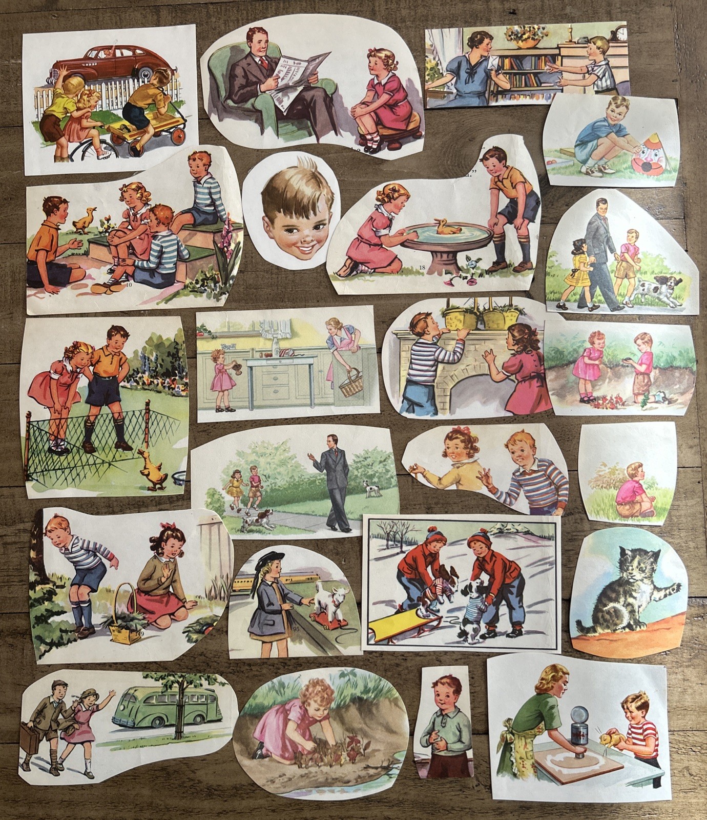 Lot of Vintage Ephemera Scrapbook Items Children’s Reader Story Book Cut-outs Lot of Vintage Ephemera Scrapbook Items Children’s Reader Story Book Cut-outs